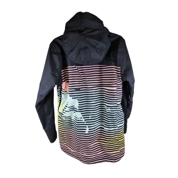 Men’s Burton Large Living Lining Striped Multicolor Snowboard Ski Jacket Coat XS - Picture 2 of 14